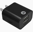 iEssentials 2.4-Amp Dual USB Wall Charger (Black) TekShack
