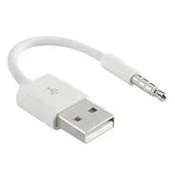 iPod Shuffle Charging & Sync Cable – 3.5mm Jack to USB (Compatible with 3rd, 4th, 5th, 6th Gen) TekShack