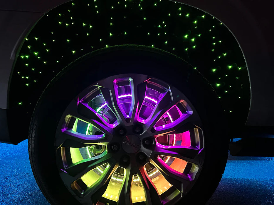 KIT DE LIGNE DE ROUE À FIBRE OPTIQUE ORACLE LIGHTING COLORSHIFT RVB+W - LED 40 W/ 600 FIBRES 