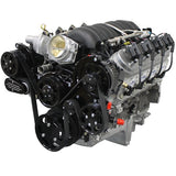 GM LS Compatible Front Accessory Drive - Full Serpentine with Alternator | AC | Power Steering | Water Pump | Brackets and Bolts
