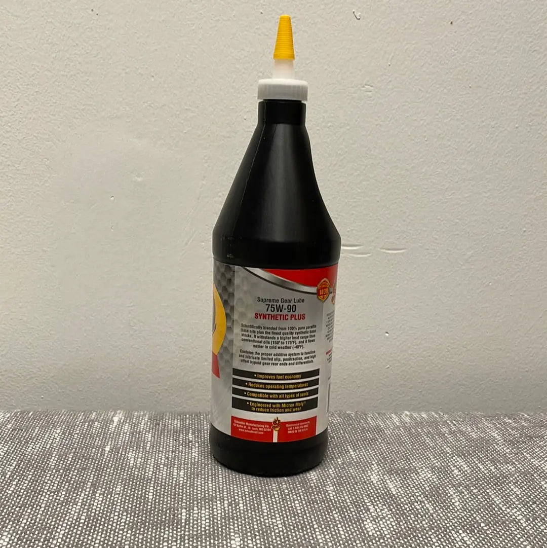 Schaefer’s synthetic gear lube Platinum High Performance Solutions, LLC.