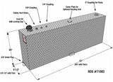 45 GAL RECT AUX/TRANSFER FUEL TANK/TANK 57 X 9.5 X 20 Far From Stock - Meyer Distributing