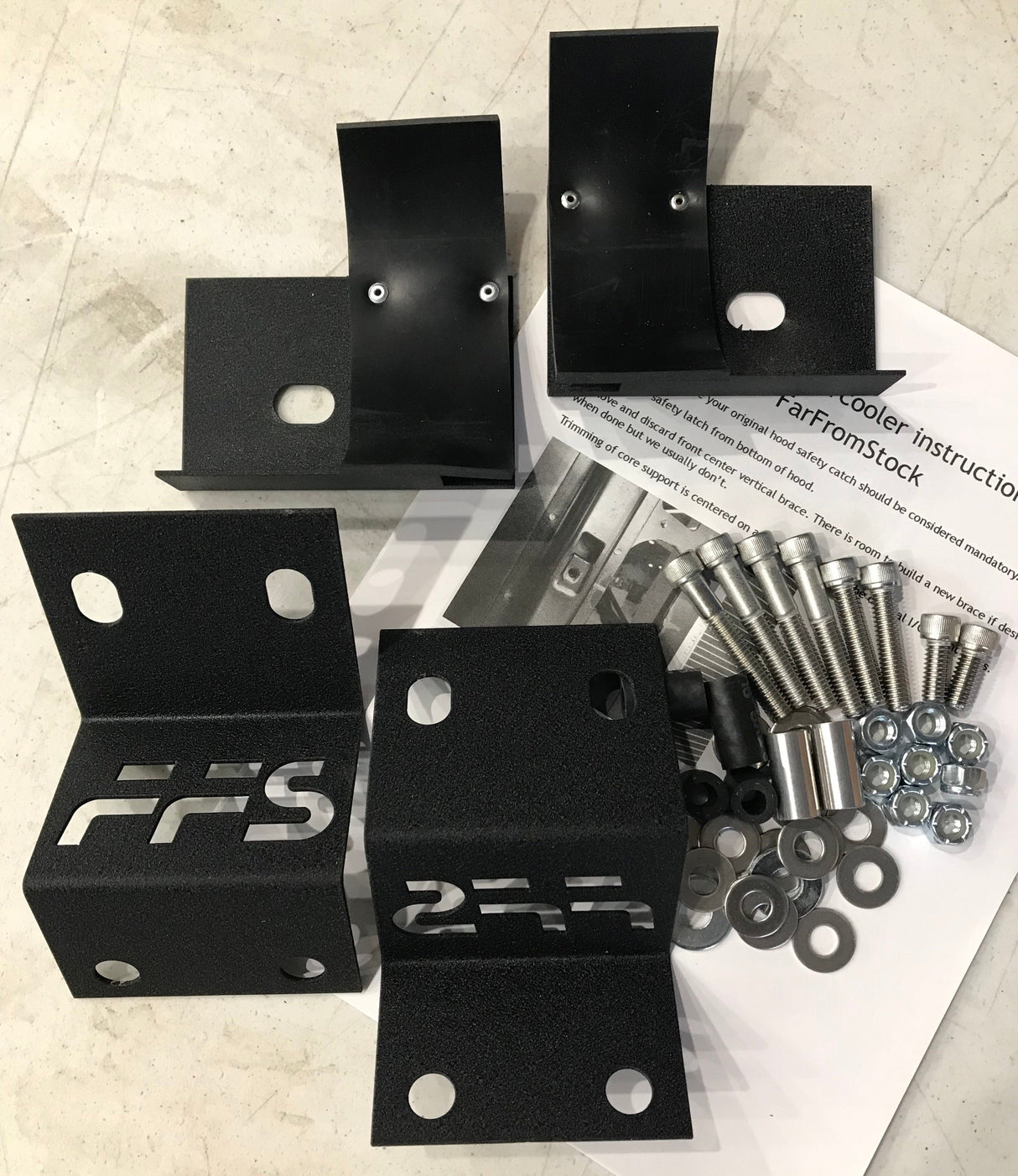 First Gen Cummins Mishimoto intercooler install kit. Far From Stock