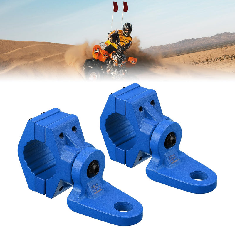 ATV/ UTV Whip Light / Flag Mounting Bracket for 7/8"-9/8" Handlebar Rack Bars