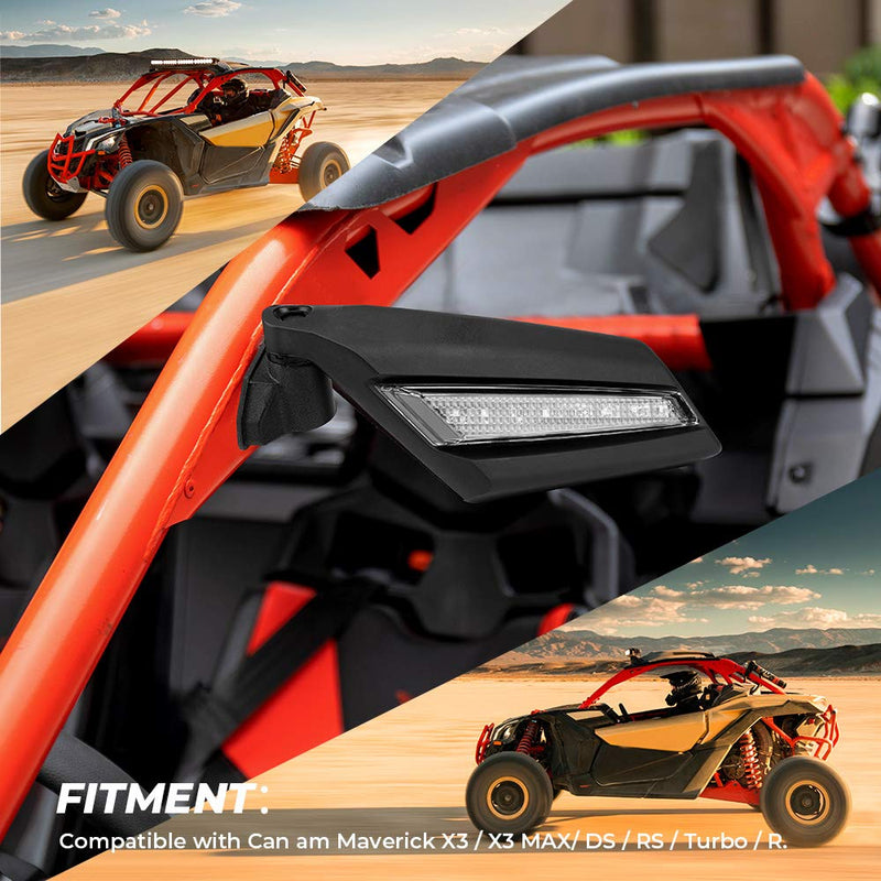 One Pair LED Side Mirrors for Can-Am Maverick X3 | X3 MAX