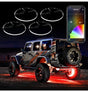 XK 4 pc 15” Wheel Ring Light Kit App Controlled Far From Stock - Meyer Distributing