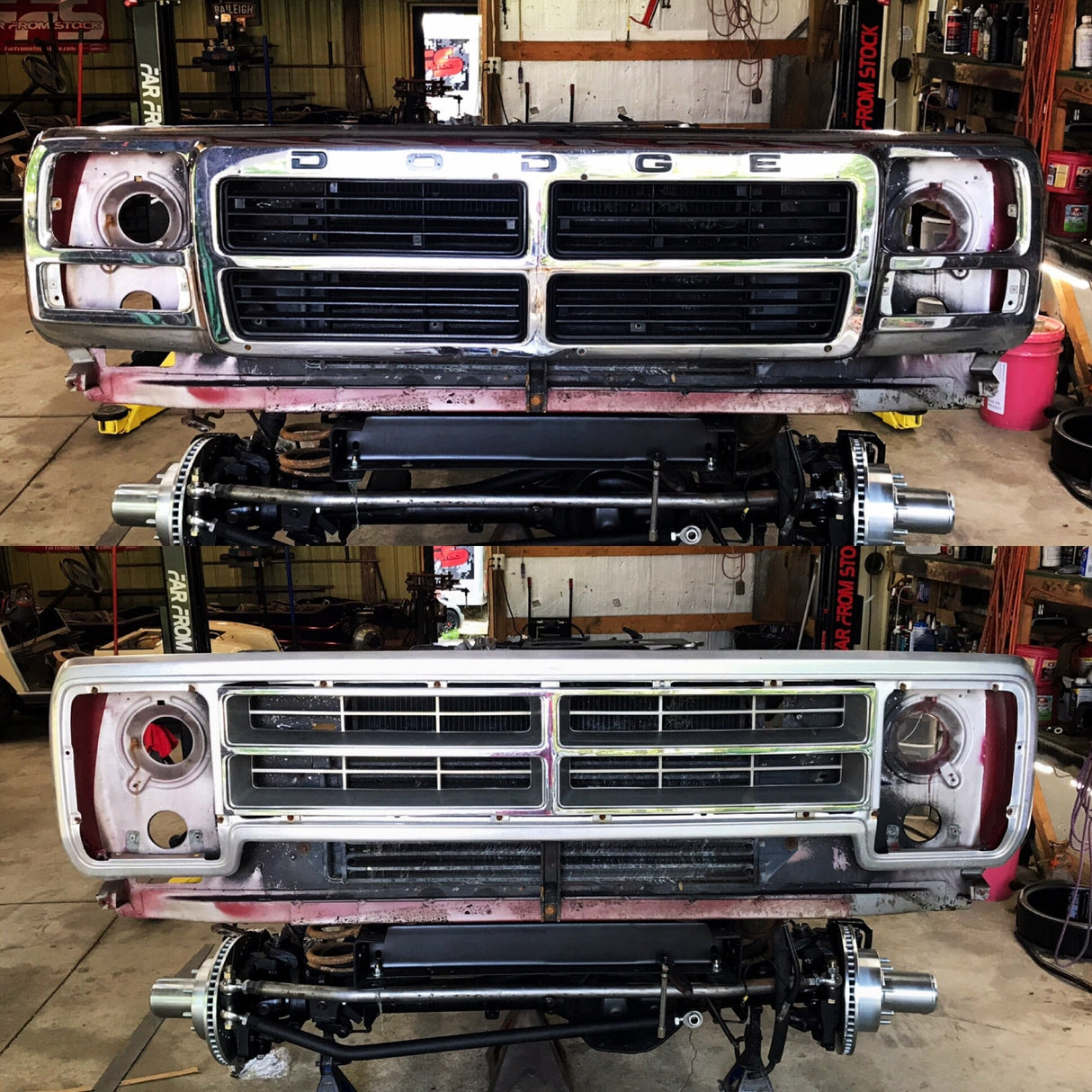 91-93 headlight / grille conversion Pair Far From Stock