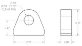 Bumper Clevis - Short Far From Stock