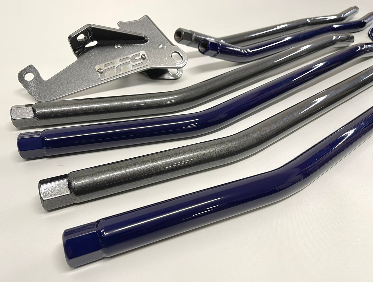 94-02 2nd Gen Steering Kit Components (Tie Rod, Drag Link with Heims & Hardware)