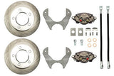 Ford 9" Weld On Disc Brake Kit, 3.5" Axle Tube w/ STEEL Braided Lines Far From Stock