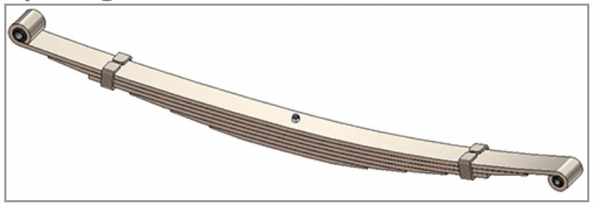 72-93 w250 w350  Stock Replacement Leaf Springs Far From Stock