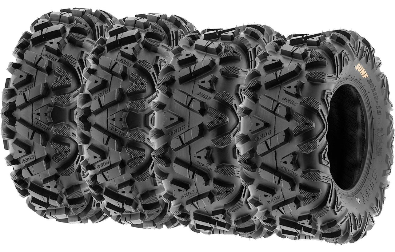 SUNF A033 power I tires 25x8x12 & 25x9x12