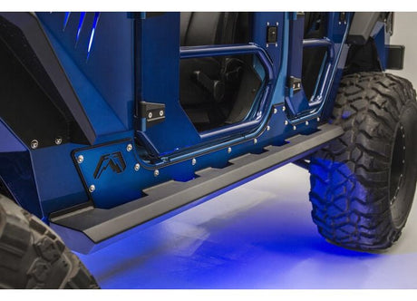 07-17 JEEP JK UNLIMITED 4 DOOR LIGHT ROCK SIDERS MATTE BLACK Far From Stock - Meyer Distributing