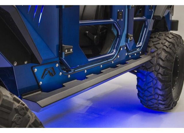 07-17 JEEP JK UNLIMITED 4 DOOR LIGHT ROCK SIDERS MATTE BLACK Far From Stock - Meyer Distributing