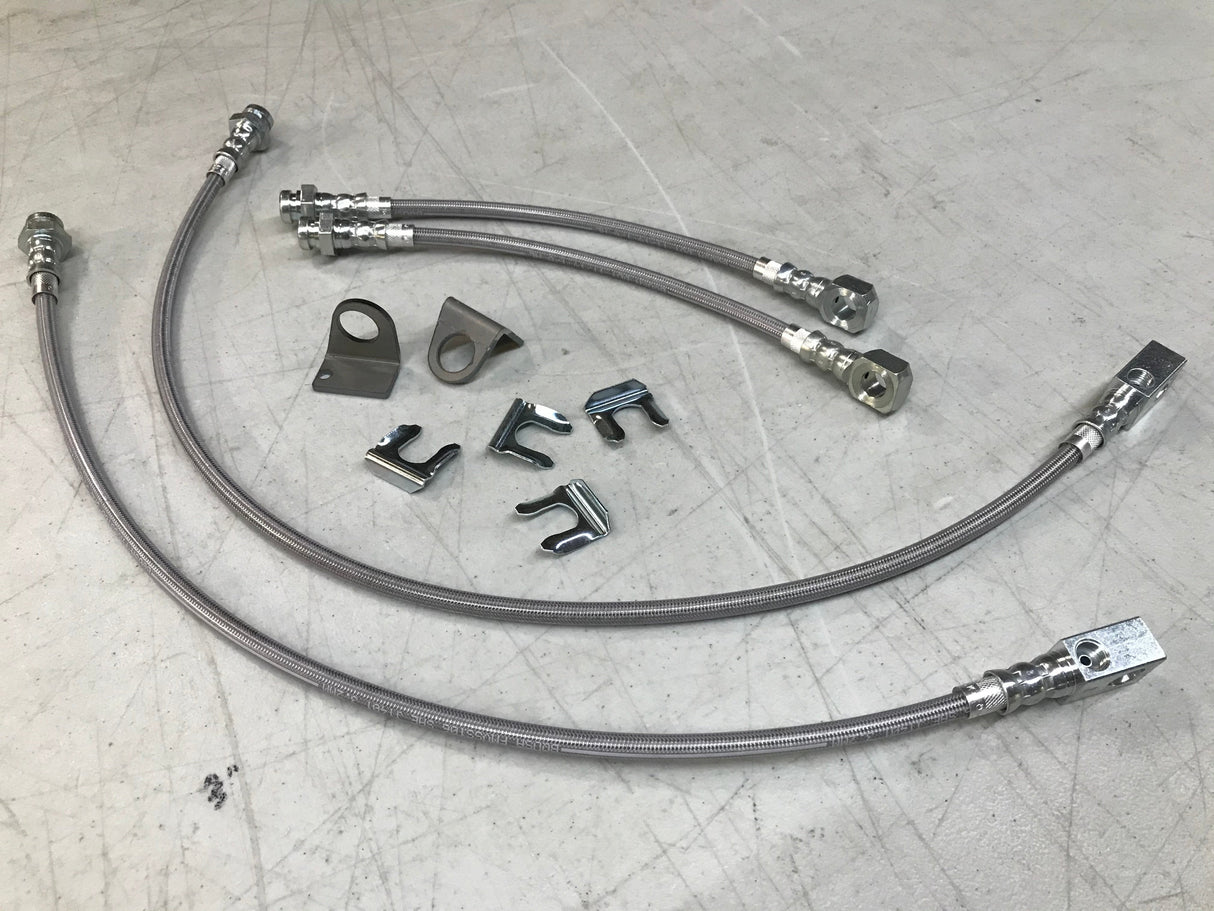 72-93 Dodge Dana 60 Stainless Steel Braided Brake Hoses Far From Stock