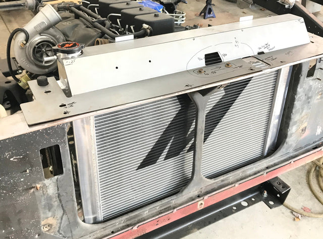 1972-1993 Diesel Radiator Install Kit Far From Stock
