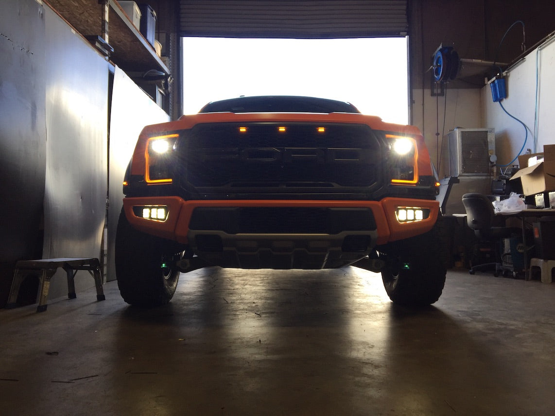 2017-2020 Ford Raptor Triple Pod Fog Light Mount GGLighting