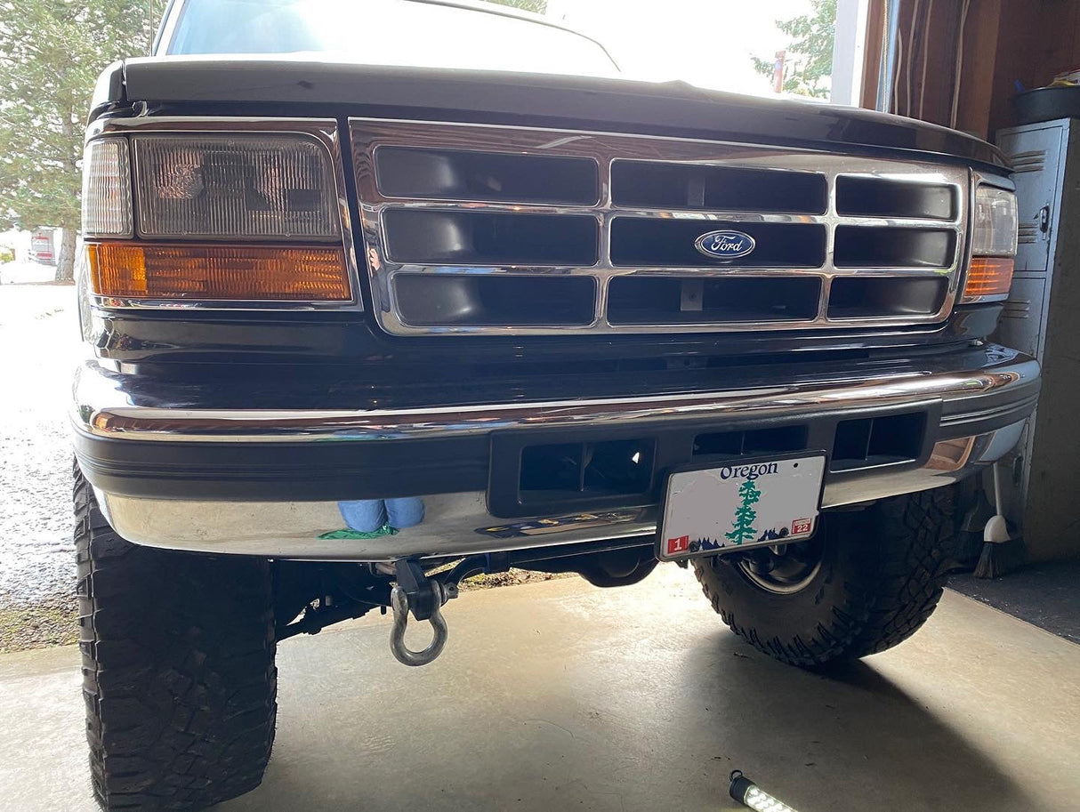 Engineered Vintage Shackle Bracket Tow Hooks - 1992-1997 Ford F-Series Engineered Vintage LLC