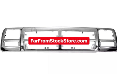Chrome Replacement Grille 1991-1993 Dodge Truck D/W150-250-350 & Ramcharger FarFromStock