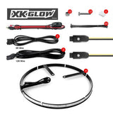 XK 4 pc 15” Wheel Ring Light Kit App Controlled Far From Stock - Meyer Distributing