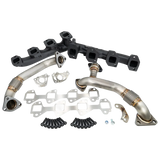 PPE High Flow Exhaust Manifold and Up Pipe Kit - 6.6 Duramax (2006-2007)