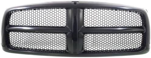 2003-08 Dodge Ram 2500 Grille, Black Shell w/ Primed Insert Far From Stock