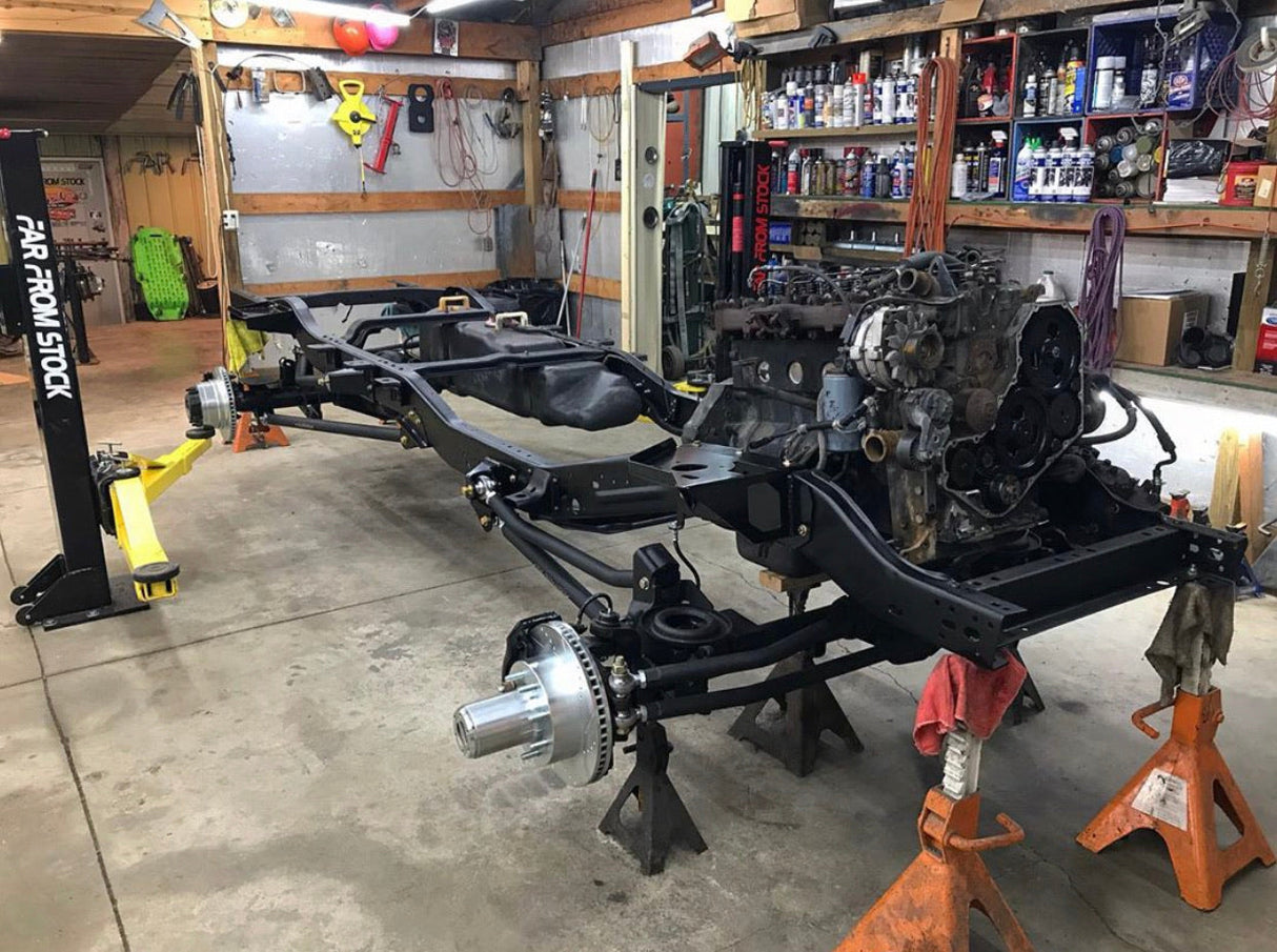 72-93 Dodge Front Coil Conversion FRONT UPPER FRAME BRACKETS ONLY for our Suspension Axle Swap Kit (03-13 ram axle) Far From Stock