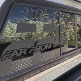 21" FFS Window Decal Far From Stock - Merch
