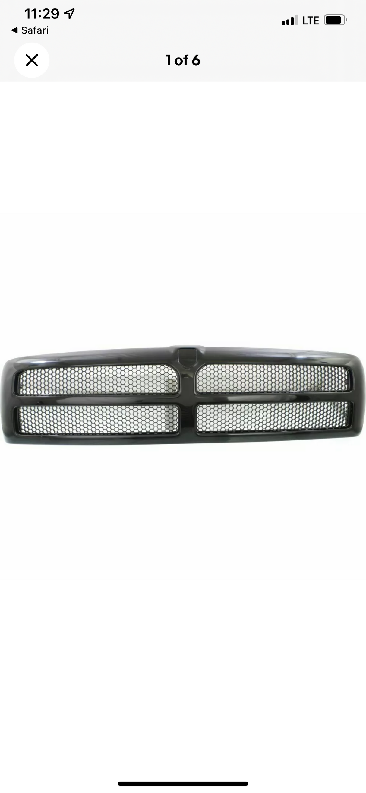 NEW Paintable Grille For 1994-2001 Ram 1500 1994-2002 Ram 2500 3500 Far From Stock