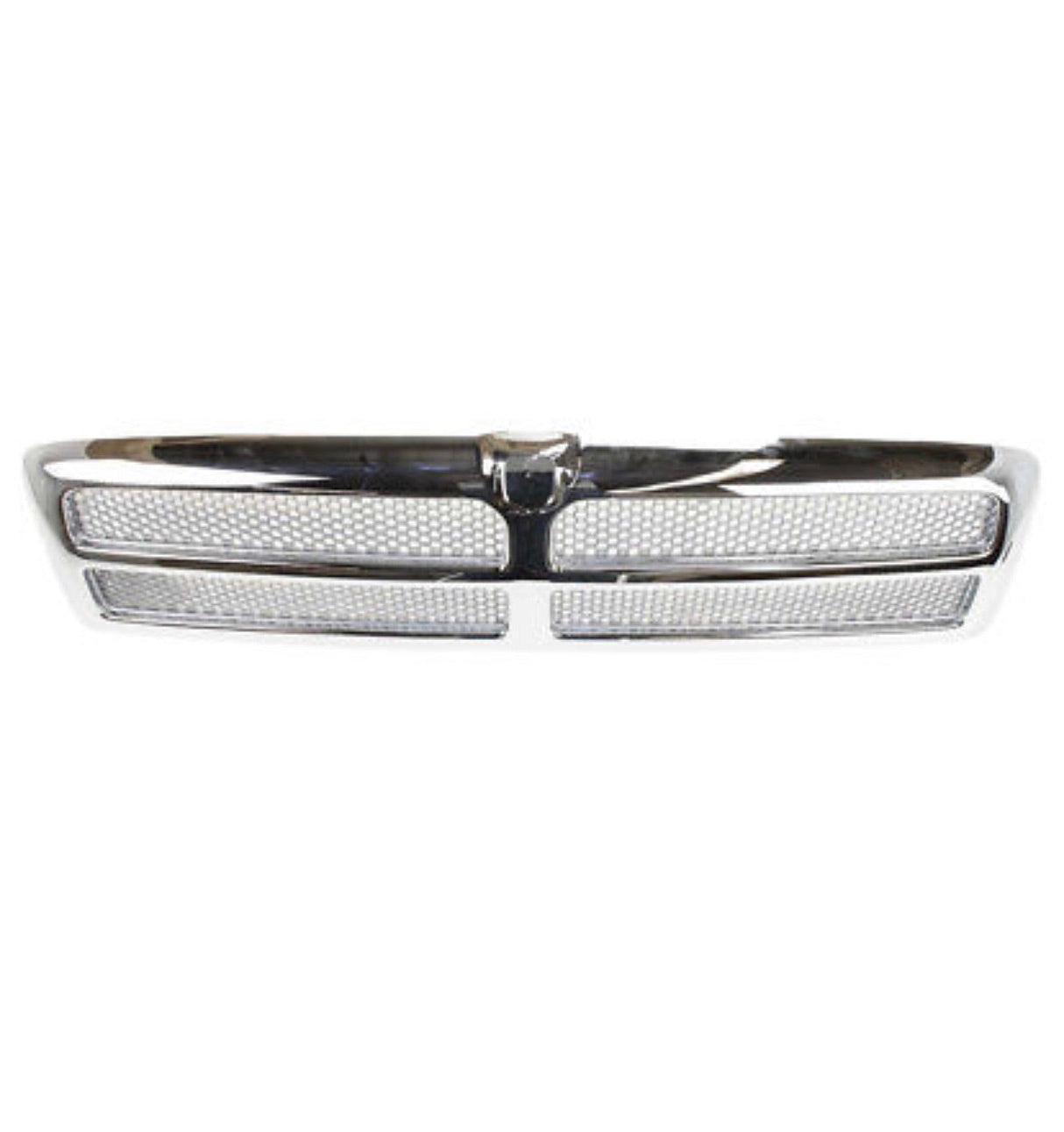 New Chrome Shell w/ Silver Insert Grille for Dodge Ram 1500 2500 3500 1994-2002 Far From Stock