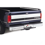OEM Style Chrome Rear Bumper w/ Plastic Top Step Plate - 1980-1997 Ford F-Series/Bronco Westin Automotive