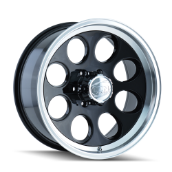 ION TYPE 171 BLACK/MACHINED LIP 15X10 5-114.3 -38MM 83.82MM