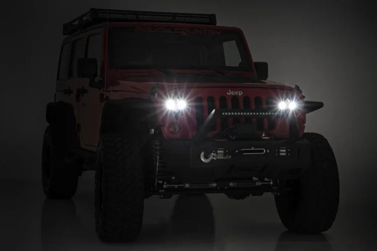Rough Country 7 Inch LED Headlights DOT Approved | Jeep Wrangler JK/Wrangler TJ/Wrangler Unlimited