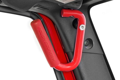 Grab Handles | Steel | FR & RR | Red | Jeep Wrangler JK/Wrangler Unlimited (07-18)