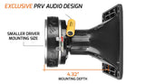 PRV Audio WG175PH 1" Exit Phenolic Compression Driver + Horn Combo