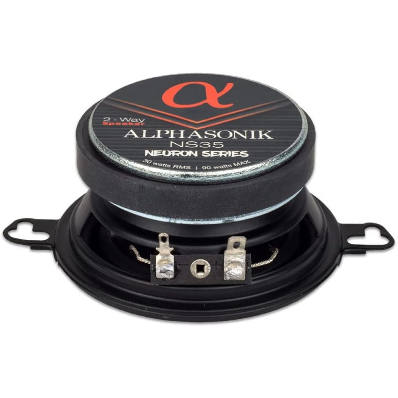 Alphasonik NS35 | 3.5" 90W 2-Way Coaxial Speakers 3-Ohm (Pair) Alphasonik