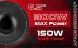 Audiopipe APMB-628G-CHF 6.5" 150W RMS Compression Horn Midrange Speakers (Single)