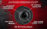Audiopipe APMB-628G-CHF 6.5" 150W RMS Compression Horn Midrange Speakers (Single)