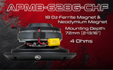 Audiopipe APMB-628G-CHF 6.5" 150W RMS Compression Horn Midrange Speakers (Single)