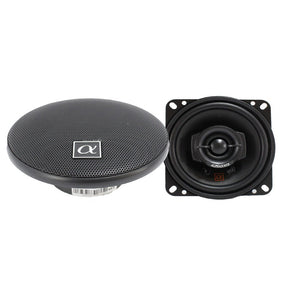 Alphasonik NS42 | 4" 120W 2-Way Coaxial Speakers 3-Ohm (Pair) Alphasonik