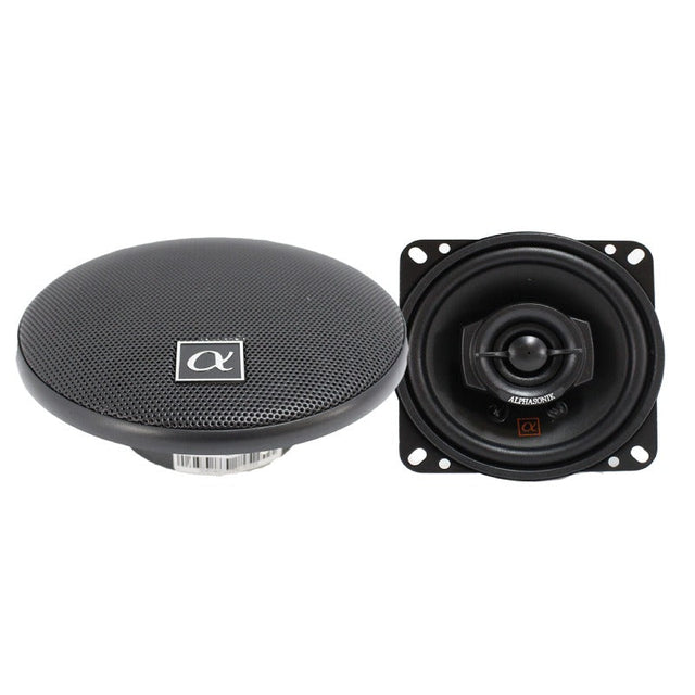 Alphasonik NS42 | 4" 120W 2-Way Coaxial Speakers 3-Ohm (Pair) Alphasonik