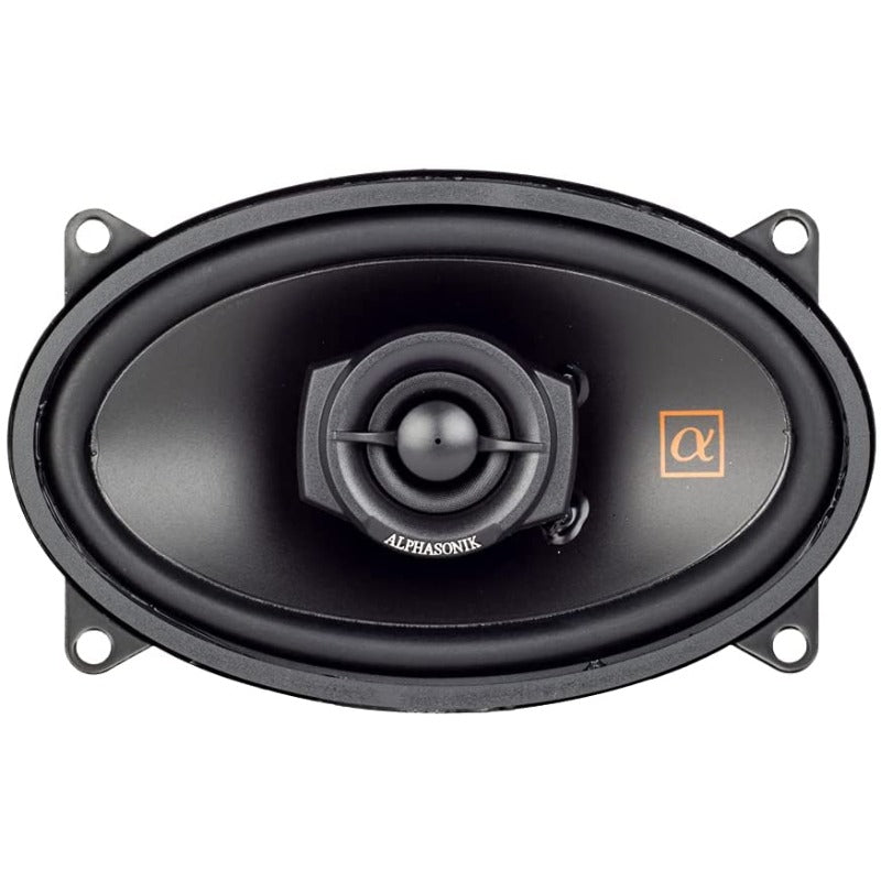 Alphasonik  NS46 | 4"x6" 120W 2-Way Coaxial Car Speakers 3-Ohm (Pair) Alphasonik
