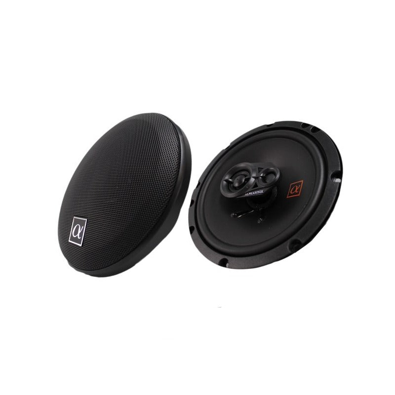Alphasonik NS653 | 6.5" 150W 3-Way Coaxial Speakers 3-Ohm (Pair) Alphasonik