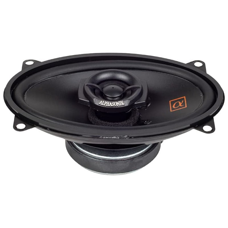 Alphasonik  NS46 | 4"x6" 120W 2-Way Coaxial Car Speakers 3-Ohm (Pair) Alphasonik