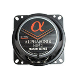 Alphasonik NS42 | 4" 120W 2-Way Coaxial Speakers 3-Ohm (Pair) Alphasonik
