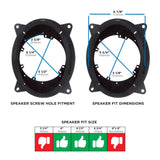 Metra 82-8150 Speaker Adapters For Toyota/Lexus 2012-2024 6" to 6.75" Metra