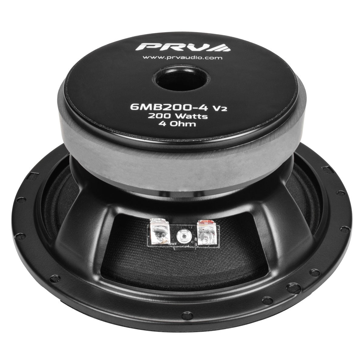 PRV Audio 6MB200-4 v2 6.5" 200W RMS Midbass Speaker (Single)