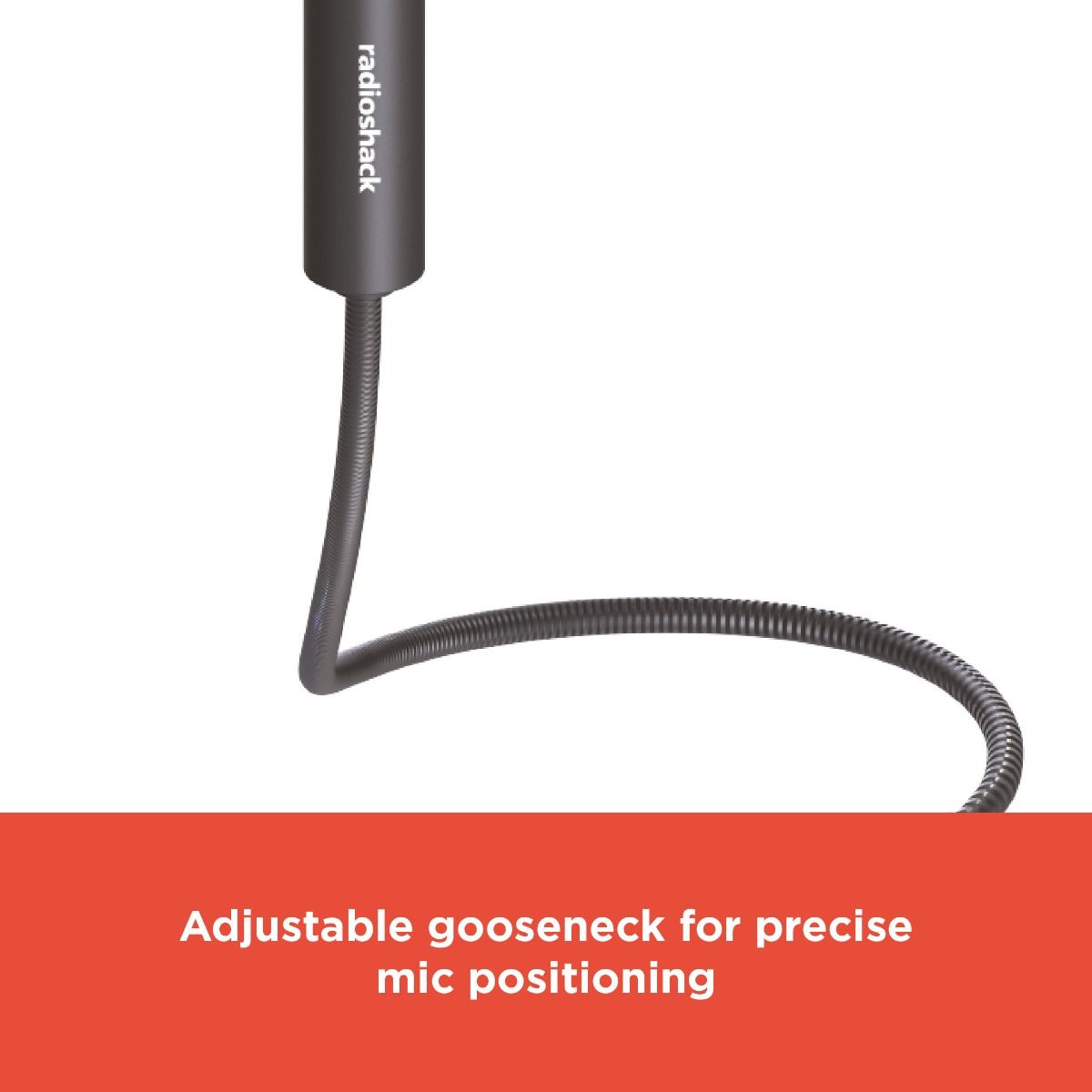 RadioShack USB Computer Microphone – 360° Omnidirectional Plug-and-Play Radio Shack