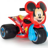 INJUSA Mickey Mouse Samurai Tricycle Ride-On with 6V Battery for Kids