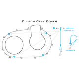 Clutch Cover Quick Release Pin Kit Polaris (Turbo with Aluminum inner case)